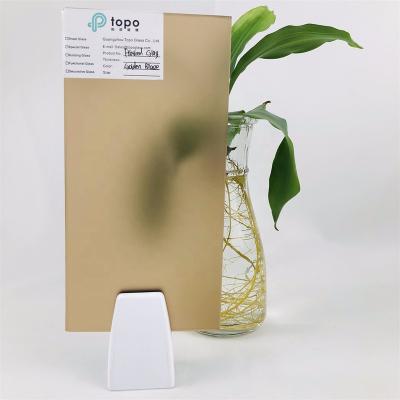 China Yard Gold Bronze Frosted Glass 12mm 4mm 5mm 6mm 8mm 10mm (FG-TP) for sale