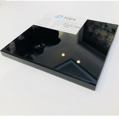 China Glass 5mm 6mm Acid Etched Black 8mm Float Glass For Building /Black Tempered Glass (CB) for sale