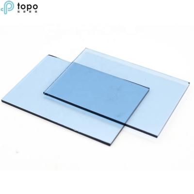 China 12mm Colored Blue Hotel Float Glass Samples 4mm 5mm 6mm 8mm 10mm (C-MB) for sale