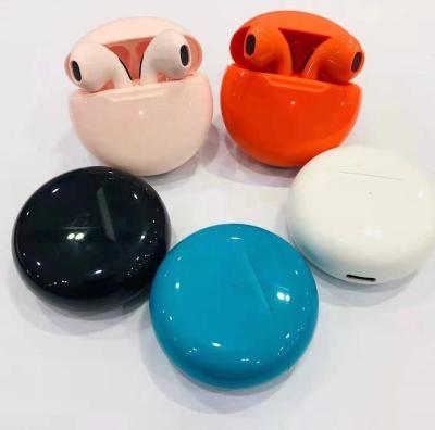 China True Sound Quality BT 5.1 Stereo Wireless Headphones Earbuds Colorful Colorful Round 6 Earbuds High Shape Wireless Earbuds Headphones for sale