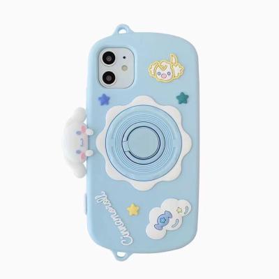 China Cute Amazon Shockproof Hot Selling Silicone Stand Case For iPhone 13pro 12 11 XR Max for sale