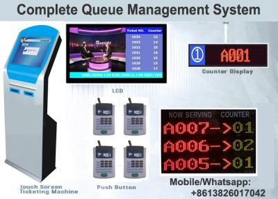 China Distribuidor multilingue Dustproof do bilhete do sistema de gestão da fila do banco à venda