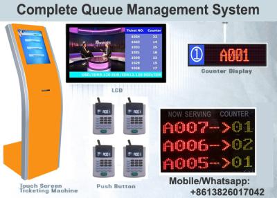 China Complete All In One 17 Inch Touch Screen Ticket Dispenser Hospital Queuing System for sale