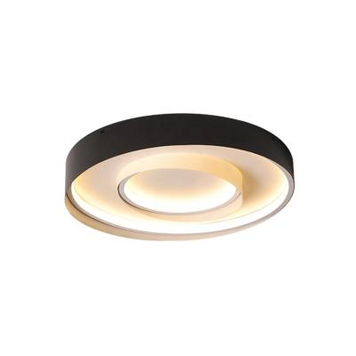 China Modern super bright bathroom round slim sapele copper simple led ceiling light fixture for home for sale