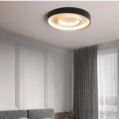 China Nordic Style Living Room Outdoor Mounted Home Around Black Outdoor Mounted Modern Led Ceiling Lamp for sale