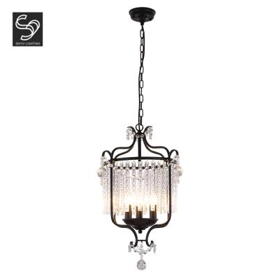 China Hotel Interior Decoration Metal Contemporary Crystal Chandelier Pendant Lamp for sale