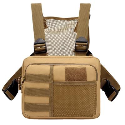 China Waterproof Customized Fashion lightweight adjustable outdoor sport custom chest vest bag camouflage tactical chest pack for sale