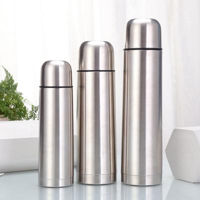 China PORTABLE Custom Logo Bullet Stainless Steel Tea Thermos Thermal Flask Insulated Water Bottle for sale