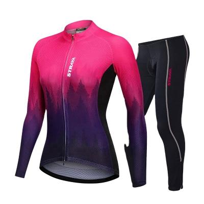 China 2021 Winter Warm Fleece Tank Top 2021 Women's Cycling Tank Tops 2021 Wind Cycling Women's Long Sleeve Long Sleeve Cycling Mountain Bike Cycling Long Sleeve for sale