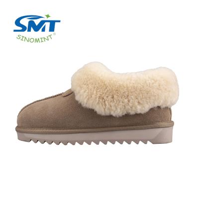 China Fashion\Winter Outdoor Slippers Real Sheepskin Soft Fur Leather Cheap Comfortable\Durable Collar for sale