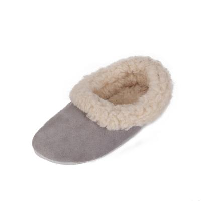 China Fashion sheepskin wool slippers bedroom winter indoor shoes\comfortable\durable multicolor suede leather outsole for sale