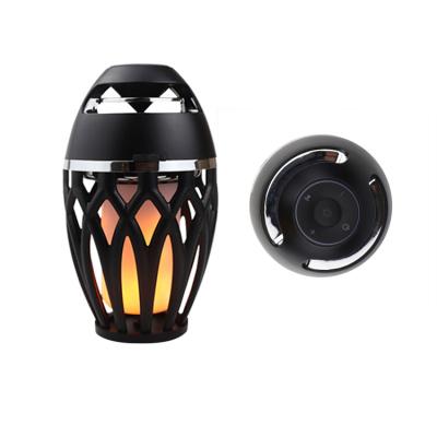 China Play adjustable creative professional audio live candle video new product shine gift light radio portable speaker flame for sale