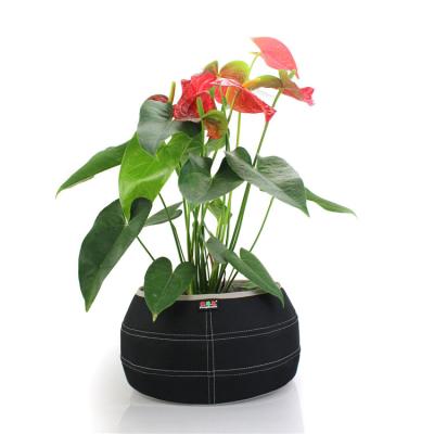 China China Waterproof Factory Supplying Black Flower Pot Polyester Flower Pot For Flooring for sale