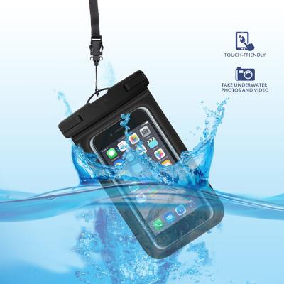 China Hot Selling Waterproof Cell Phone Cases And Bags Waterproof Beach Convenient Waterproof Neck Strap With Cell Phone Pocket for sale