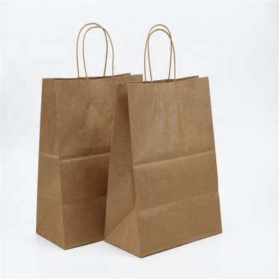 China Recyclable Hot Selling Medium Gift With Ribbon Handles Pink Brown Bags for sale