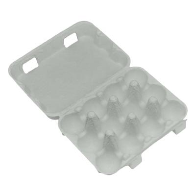 China Biodegradable Hot Press Protection Eco - Friendly Hard Pulp Molded Fiber 12 Cell Quail Egg Carton for sale