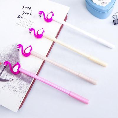 China Excellent quality natural gel ink pen set good writing flamingo gel pen for sale