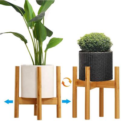 China Modern Plant Stand Flower Pot Rack - Indoor Bamboo Mid Century Modern Plant Stand Display Rack for House Plants, Home Decor for sale