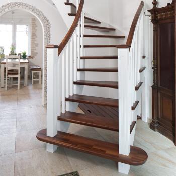 China Modern Interior Wooden Staircase Floating Solid Wood Stairs for sale