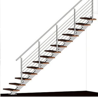 China Modern Mono Wooden Tempered Glass Stringer Single Beam Steps Center Beam Staircase With Bargain Strings for sale