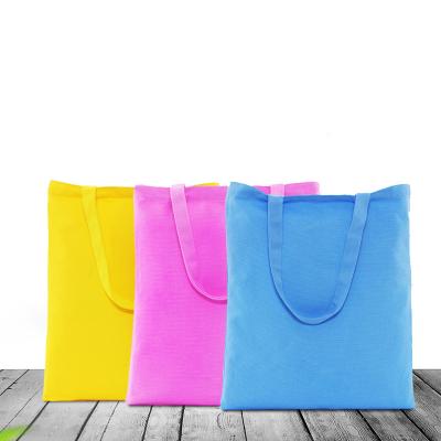 China Custom Logo Handled And Color Reusable Shopping Bags , Cotton Canvas Tote Bags Gift Bag for sale