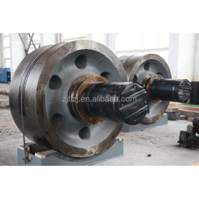 China energy & Large Size Casting Steel Rotary Kiln Support Mining Wheel For Sale for sale