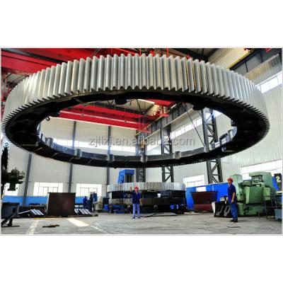 China Large Diameter Casting Steel Steel Ring Gear For Ball Mill / Rotary Kiln à venda