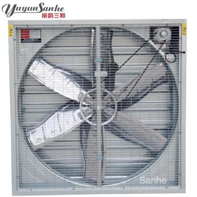 China Building Material Stores Yuyun Drop Hammer Exhaust Fan Sanhe Balanced Fan for Poultry Farm for sale