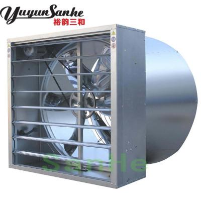 China Farms Poultry Farm Air Circulation Ventilation Fan Cone Type Large Exhaust Fan with Shutter with CE Certificate for sale