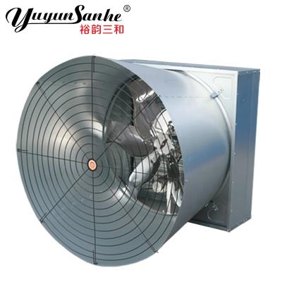 China Wall Mounted Cone Fan High Speed ​​Stainless Steel Shutter Ventilation Exhaust Fan For Poultry House for sale