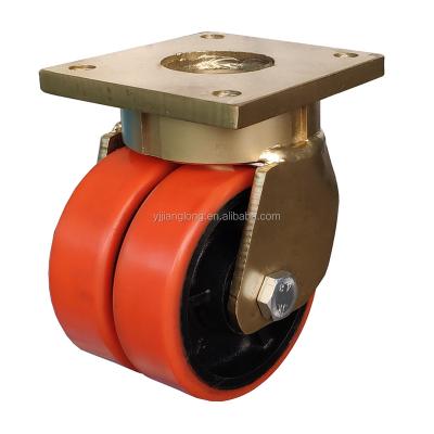 China Industrial / Manufacturing 4 Inch Best Quality Heavy Duty 35mm Double Wheel Industrial Caster for sale