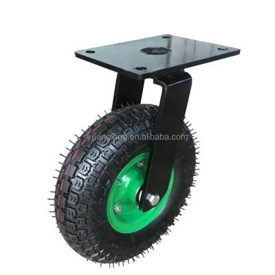 China 12 Inch Industrial Inflatable Swivel Rubber Tire Caster Wheel Pneumatic Wheel for sale