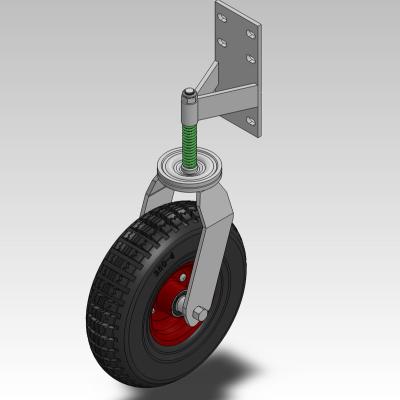 China swivel & Door 350kgs Usage Rigid Caster Centipede Rubber Wheel for sale