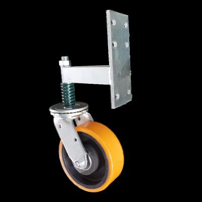 China swivel & 750kgs Rigid 150mm 6 Inch Door Use Caster Spring Caster Wheel Door Caster Wheel for sale