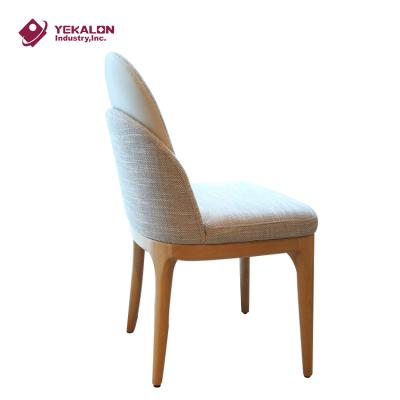 China Commerical Hotel Super Comfortable Furniture Chair Modern Style Genuine Leather Comfortable Wooden Chair for sale