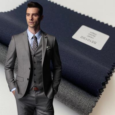 China Antistatic Hot Selling Super Quality Wool Blended Tweed Fabric For Suits for sale