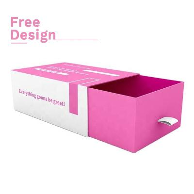 China Recyclable Storage Gift Boxes Sliding Packaging Custom Paper Cardboard Drawer Box for sale