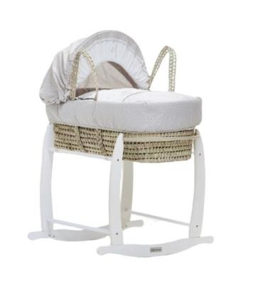 China Modern Eco-friendly Wooden Folding Moses Basket Stand For Baby for sale