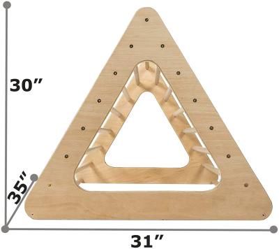 China NO.4106 Large Wooden Triangle Solid Wood Solid Climbing Wooden Toys For Kids Baby Balance Training Multifunctional for sale