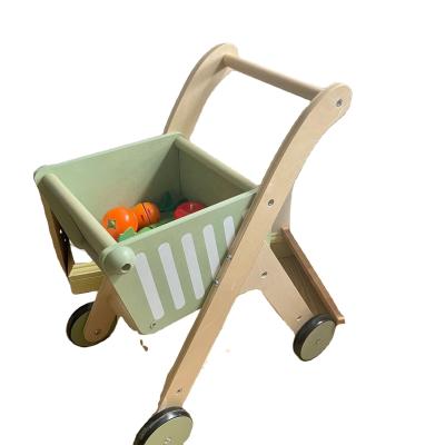 China Modern Hot Selling Plywood+MDF Design Plywood+MDF MK4317 Baby - Wooden Doll Shopping Cart for sale