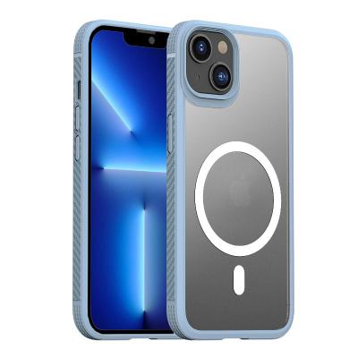 China Carbon Fiber Clear Matte Case Shockproof Super Half For iPhone 13 W Magsafe Charging Bumper Anti-Slip Smooth Skin Case For iPhone 13 Pro Max for sale