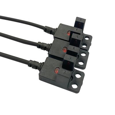 China Waterproof Optical U Shape IP65 DC5-24V Photo Detector Photo Sensor 4 Wires Slot Type Electrical Sensor for sale