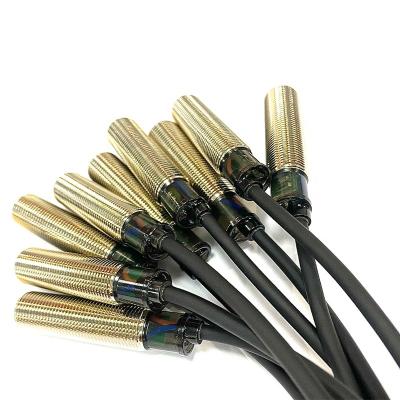 China NPN PNP M12 Leads 12vdc NC NO Type 4mm Distance Metal Inductive Sensors Detection Inductive Proximity Switch for sale