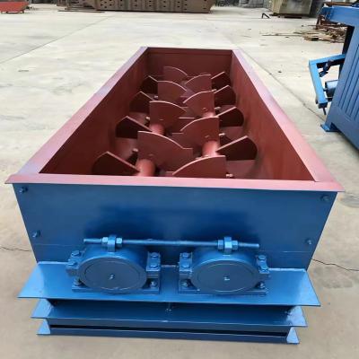 China Industrial Product Mixing Charcoal Powder Mixer Cement Charcoal Powder Mixer Double Shaft Charcoal Mixer for sale