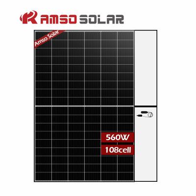 China Solar Power System Low price Home use Solar Pv Panel 530w 540w 550w 560w Mono Bifacial Solar Panels for sale