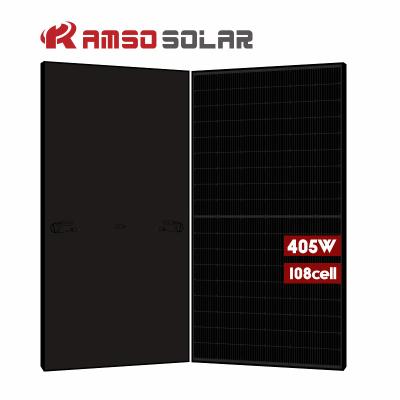 China Solar Power System Monocrystalline Photovoltaic All Black Solar Efficiency Power Panel 405/410/420 Watt for European for sale