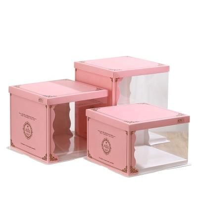 China Recycled Materials New Arrival Half Clear Paper Box Half Pack Half for sale