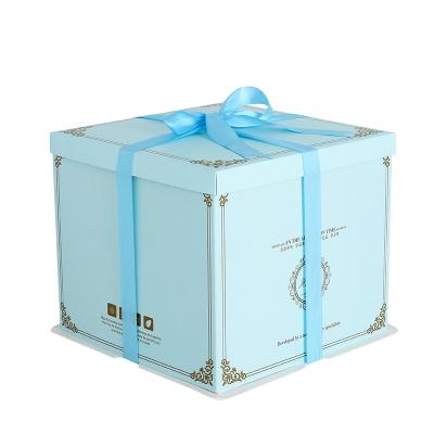 China High Quality Custom Recycled Materials Paper Wedding Cake Boxes for sale