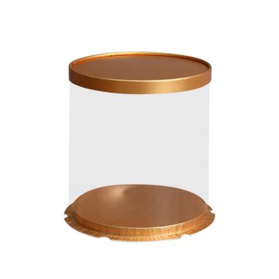 China Bulk Factory Price New Gold Disposable Round Cake Boxes for sale