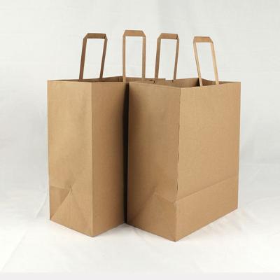 China Wholesale Custom Logo Recyclable Recycle Paper Bag Brown Color High Quality Cheaper Paper Bags Gift Bag for sale